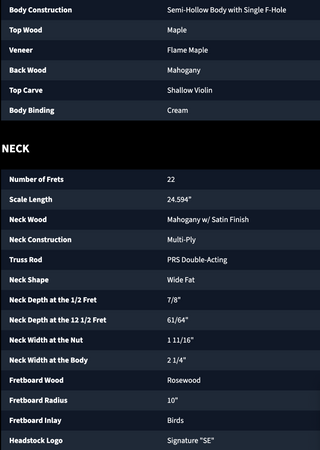 PRS SE Zach Myers Signature in Myers Blue Ex-Demo