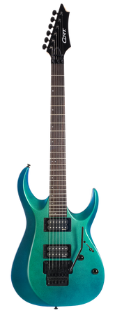 Cort X300 Floyd Rose EMG Pickups in Flip Blue
