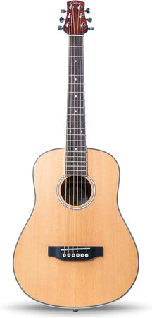 Guitare électro-acoustique format voyage de couleur naturelle