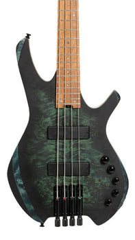 Cort Space 4 Headless 4 String Bass in Star Dust Green in Bag