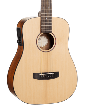 Cort Earth GO HyVibe Smart Guitar Solid Top in Open Pore Natural