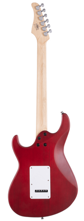 Cort G110 HSS Electric Guitar in Open Pore Black Cherry