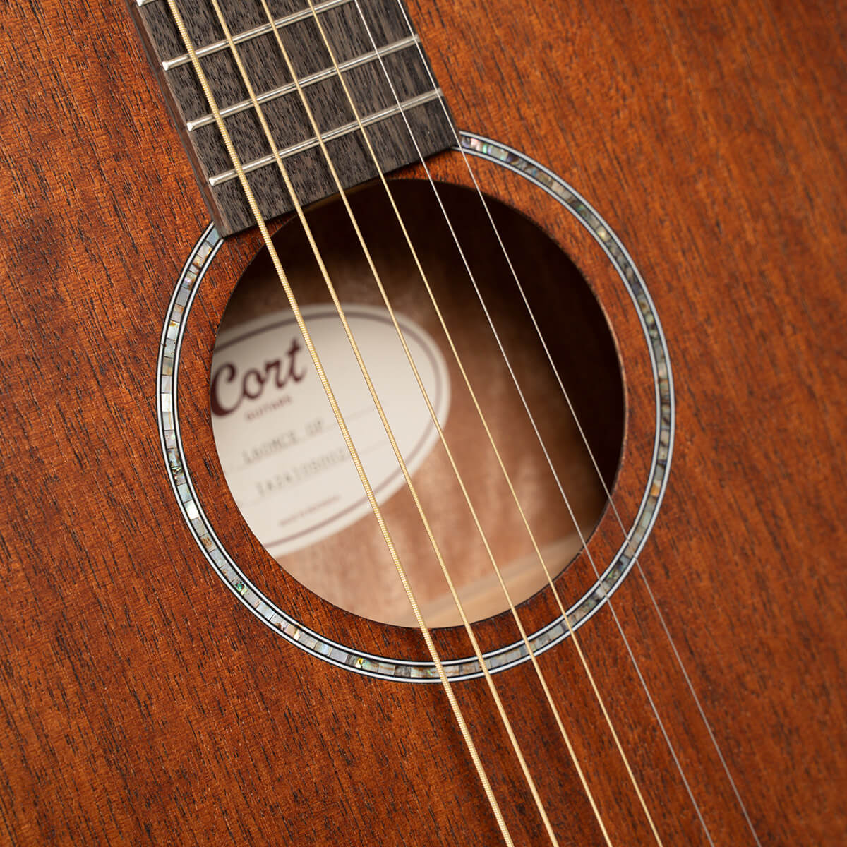 Cort L60MCE Orchestra Cutaway Electro in All Mahogany