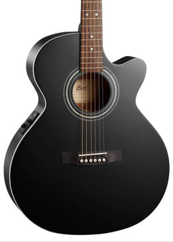 Cort SFX ME Electro Acoustic Cutaway in Black Satin