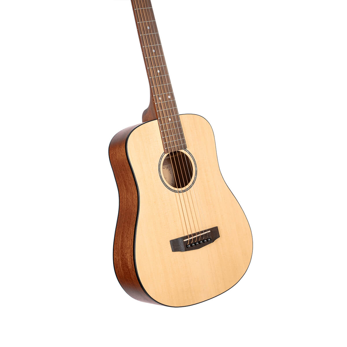 Guitare acoustique Cort AD Mini Short Scale Dreadnought, finition naturelle à pores ouverts