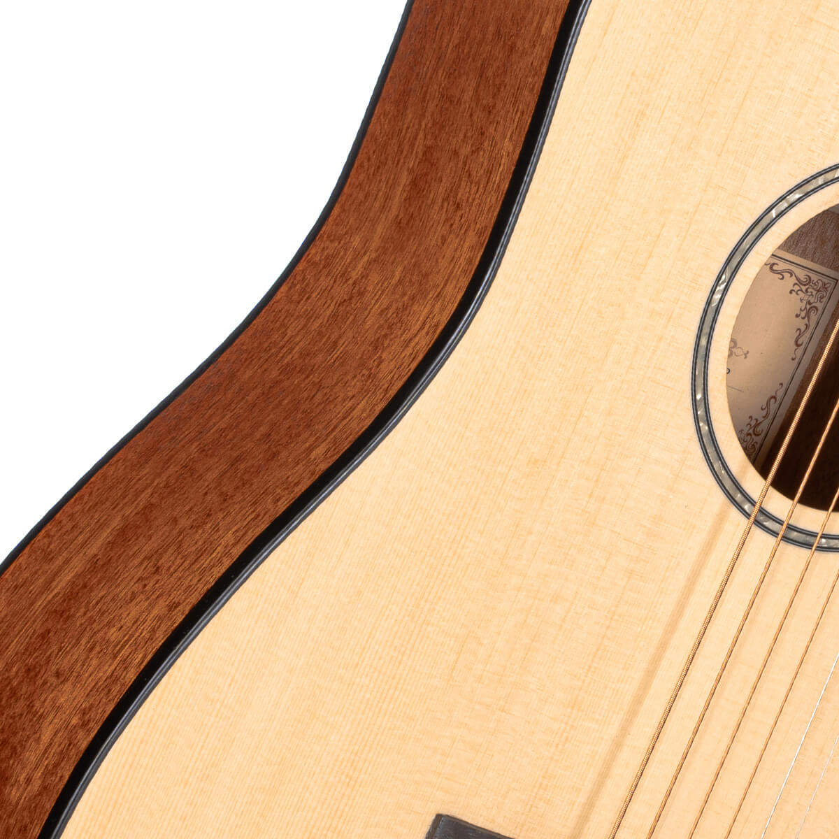 Guitare acoustique Cort AD Mini Short Scale Dreadnought, finition naturelle à pores ouverts