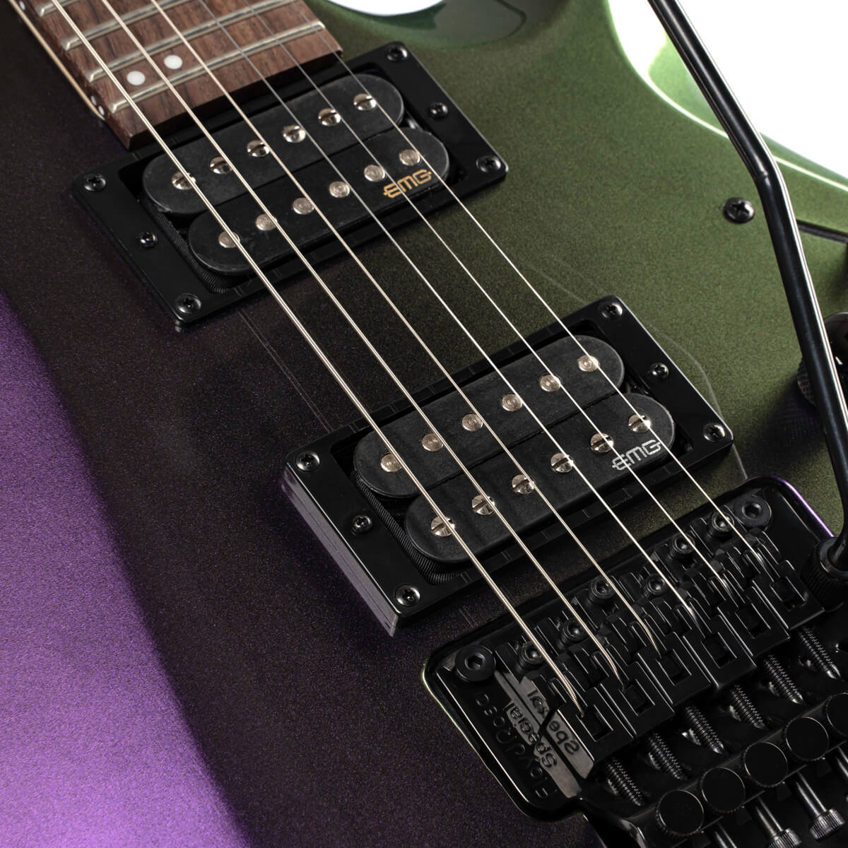 Cort X300 Floyd Rose Micros EMG en Flip Purple