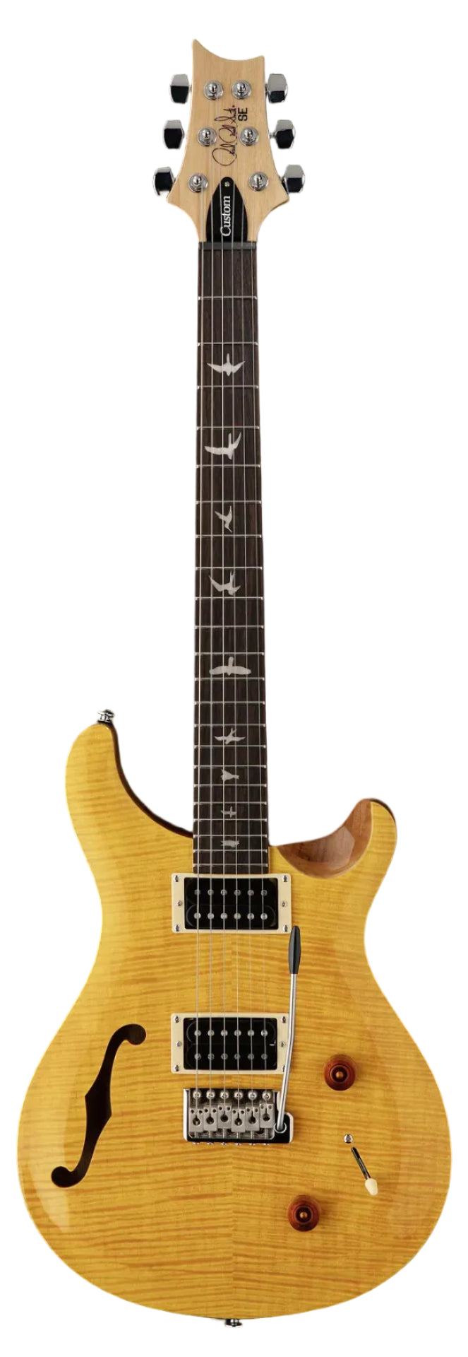 PRS SE Custom 22 Semi-Hollow en Santana Yellow Ex-Démo