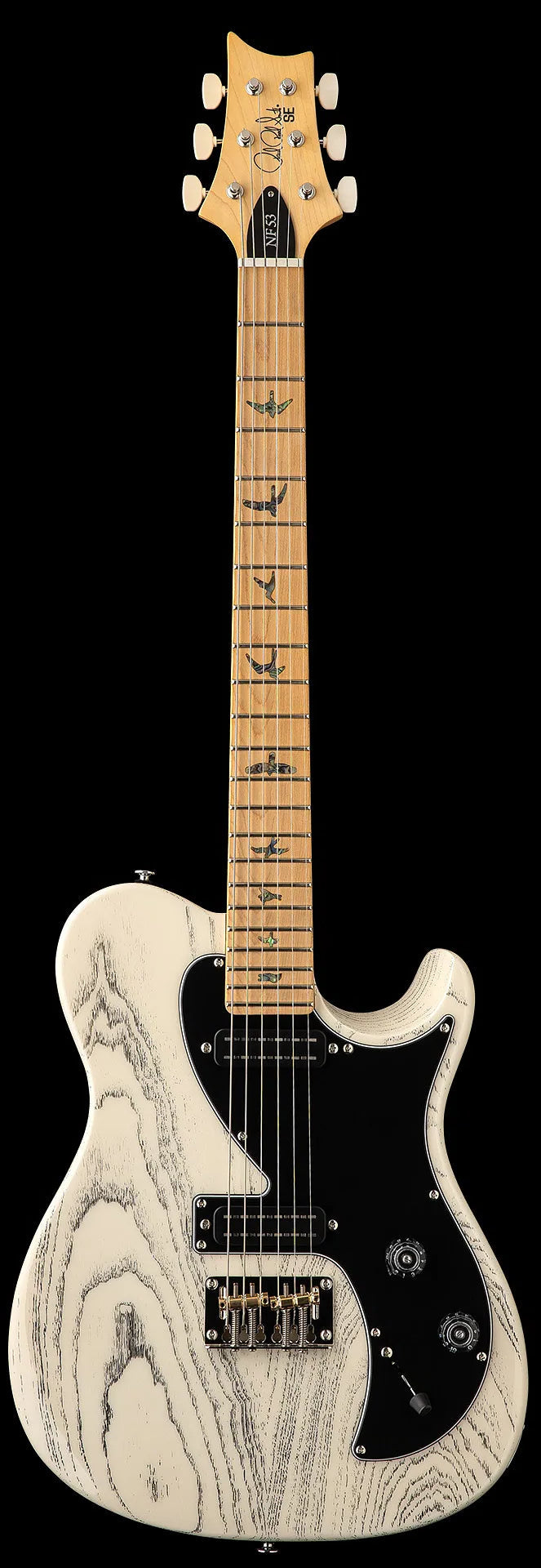 PRS SE NF53-BX Manche Érable White Doghair Démo