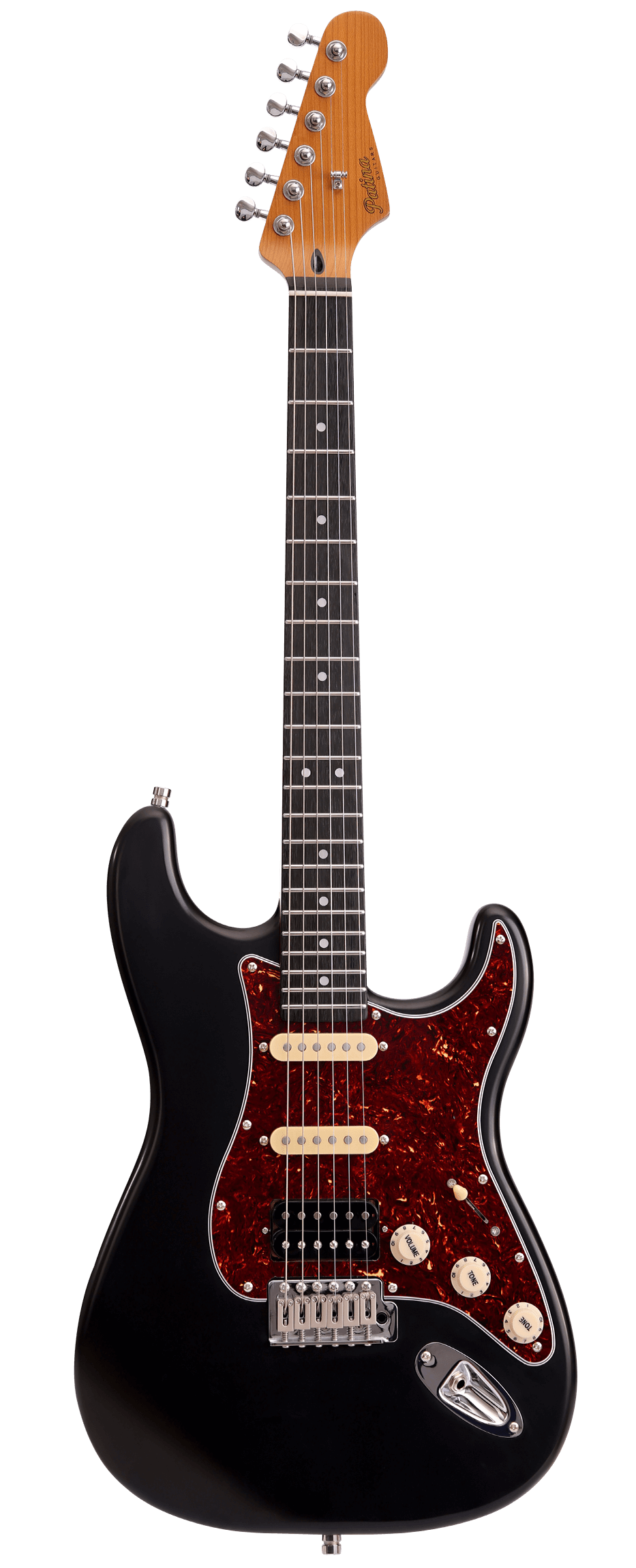 Patina PS-4 S-Type Electric Guitar in Black