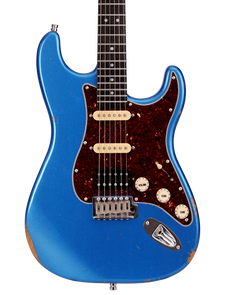 Patina PS-7 S-Type Electric Guitar in Lake Placid Blue Relic
