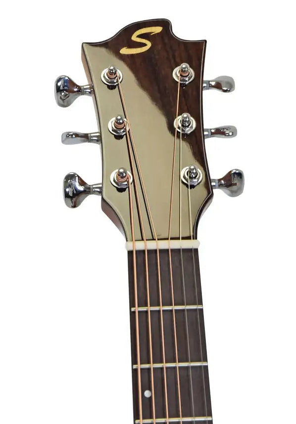 Guitare électro-acoustique Dreadnought Sevinia SW41C Épicéa/Acajou