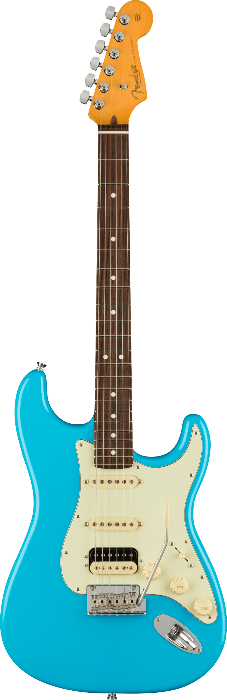 Fender American Professional II Stratocaster HSS in Miami Blue Rosewood Fretboard - theguitarstoreonline