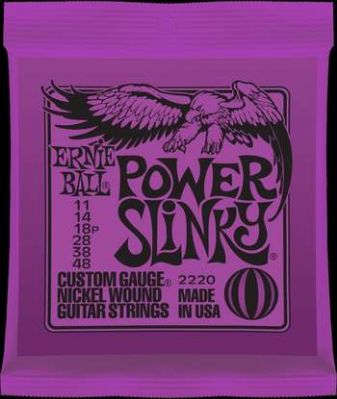 Ernie Ball 2220 Power Slinky Strings 11-48 - The Guitar Store - The Home Of Tone