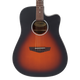 D'Angelico Premier Bowery LS Electro Acoustic Guitar in Satin Vintage Sunburst