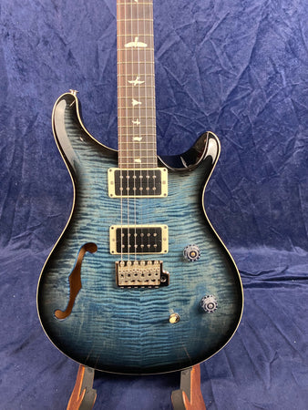 PRS CE24 Semi Hollow in Faded Blue Smokeburst with soft case