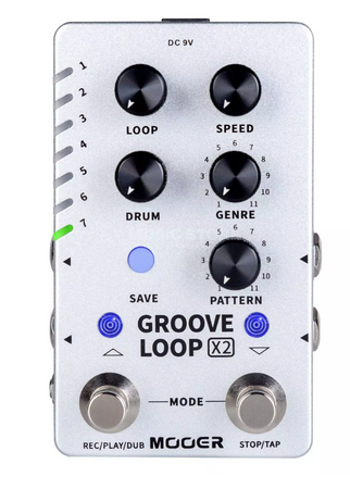 Mooer Groove Loop X2 Series Looper and Drum Machine Pedal