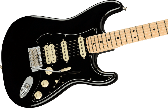 Fender American Performer Stratocaster in HSS in Black with Maple Fingerboard