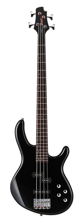 Cort Action Plus Electric Bass Guitar in Gloss Black - theguitarstoreonline