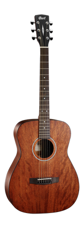 Cort Guitars AF510-M All Mahogany Concert Acoustic Guitar in Open Pore with Gig Bag - theguitarstoreonline