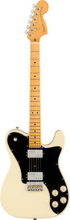 Fender American Professional II Telecaster Deluxe HH Maple Neck in Olympic White