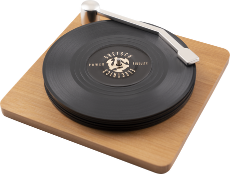 Gretsch P&F Vinyl Coaster Set - theguitarstoreonline