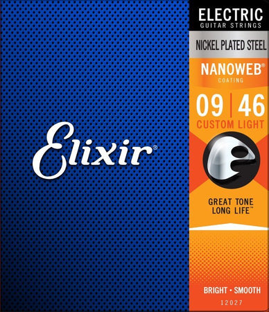 Elixir 12027 Custom Light 9-46 Electric Guitar Strings - The Guitar Store - The Home Of Tone