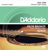 D'Addario EZ920 85-15 Bronze Acoustic Guitar Strings Medium Light 12-54 - The Guitar Store - The Home Of Tone