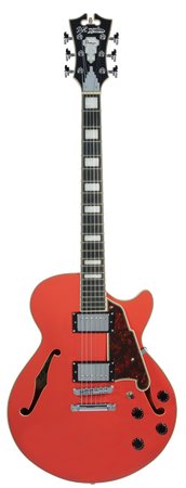 D'Angelico Premier SS Single Cut Semi-hollow with Stop-Tail Tailpiece in Fiesta Red - The Guitar Store - The Home Of Tone