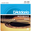 D'Addario EZ910 85-15 Bronze Acoustic Guitar Strings Light 11-52 - The Guitar Store - The Home Of Tone