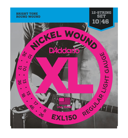 D'Addario EXL150 12 string 10-46 - The Guitar Store - The Home Of Tone