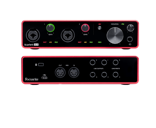 Focusrite Scarlett 4i4 3rd Gen Audio Interface V3 - theguitarstoreonline