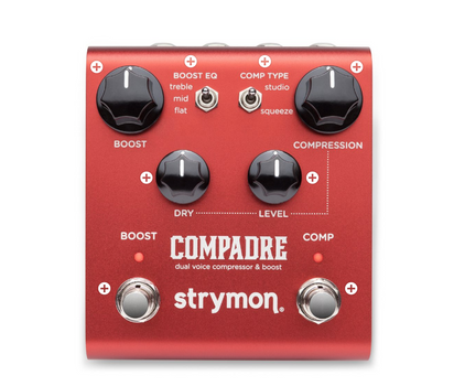 Strymon Compadre Dual Voice Compressor and Boost Pedal - theguitarstoreonline