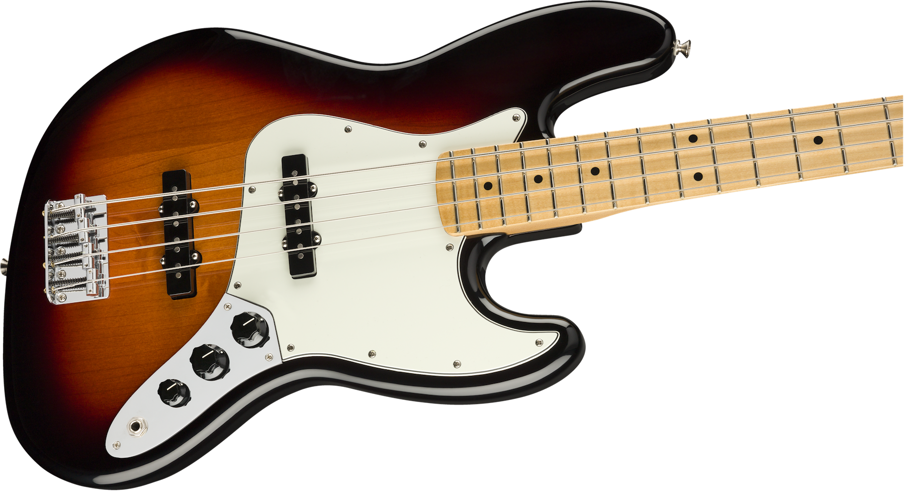 Fender Player Jazz Bass Guitar in 3 Tone Sunburst with Maple Fretboard - theguitarstoreonline