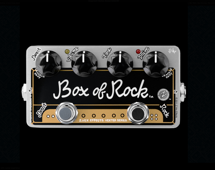 Zvex Vexter Box Of Rock 2 in 1 Boost and Distortion Pedal - theguitarstoreonline