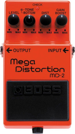 Boss MD2 Mega Distortion Guitar Effects Pedal - theguitarstoreonline